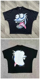 Men's T-Shirts Blutosatire Billdog Oversized T-Shirts Personalized Print High-Collar Sports Couples Short