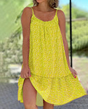 Summer 2025 New Wish Garden Wind Smashed Flower Sleeveless Sleeves With Vest