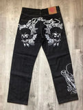 Year's Hot Gothic Y2K Men's Jeans Hip-Hop Loose Punk Style Harajuku