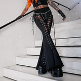 Spring 2024 New Dark Street Trendy Corns With Bell-Bottoms-No Ribbon
