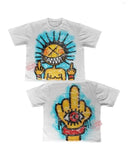 T-Shirt Oversized Y2K Blouse Korean Gothic T-Shirt Couple Retro New