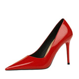 Zingj Simple Thin Heel High Heel Shallow Pointed Head Sexy Thin Professional OL Women's Single Shoes High
