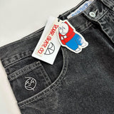 Boy Street Clothing Skateboard Vintage Denim Shorts Original Hip-Hop Cartoon Graphic Denim