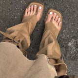 Zingj Type Boots Inside The Heighten Anti-Velvet Pile Boots Spring And Summer New Two Wear Trouser Boots