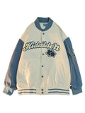 Vintage Embroidery Varsity Jacket- Outfit