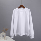 Summer Soft Cotton Sets Women Loose Casual 2 Pieces Long Sleeve Sweatshirt &amp; High Waist Pants Solid Outfits