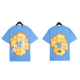 Printed Flower Wood Cotton Loose Sweater Y2K Hip Hop Street Pullover For