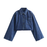 New Casual Version Short Lapel Tooling Shirt