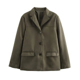 Autumn Fashion New Single-Dbutton Suit Jacket Women's