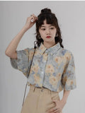Blouse Women Beach Shirt Blouses for Women Fashion 2024 Women's Summer Blouse Top Female Elegant Social Women's