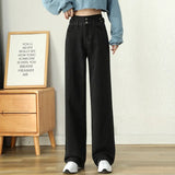 wide-leg jeans women's straight drape loose spring style 2022 new spring clothes are thin and mopping long