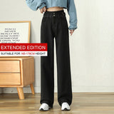wide-leg jeans women's straight drape loose spring style 2022 new spring clothes are thin and mopping long