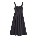 Spring Sweetness French Waist-Length Cotton And Linen Sleeveless