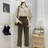 Chiffon Blouse Women's White LongSleeve Tops Spring 2023 Korean Fashion Shirt Solid Color Niche Loose Shirt Women Plus
