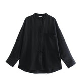 New Pocket Pendent Loose Shirt Elastic Waist Pant