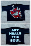 Trend New High Street Boys't-Shirts Loose Printing Short-Sleeved Lovers Cartoon