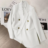 Zingj Spring And Autumn Outfit Fried Street Loose Leisure Versatile Autumn Suit Jacket Female Korean Black Suit