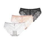 Sexy Lace Underwear Women Transparent Low Waist Panties Cotton Crotch Briefs for Girls Breathable Seamless