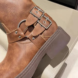 Zingj The Same Knight Boots Female Retro 2024 New Knee High Boots Western Cowboy