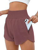 Women's Sports Shorts Quick-Dry Loose Leisure High-Waist Side Zipper Fitness Yoga Three-Point