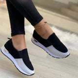 New Women's Single Shoes, Round Head, Flat Bottom, Color, Large Size Love Shoes, Casual Single
