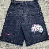 Hip-Hop Street Clothing Y2K Boxing Gloves Graphic Denim Gym Baggy Jeans