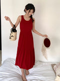 Zingj French Style Hepburn Style Sleeveless Vest Knitted Dress Is A New High-End Waist Slim Dress For Women In