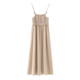 Spring Style Honeycomb Detail Strap Flute Skirt