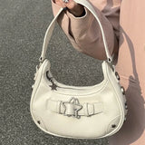 Star Embellish Pu Leather Shoulder BagOutfit