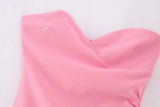 New Chest Wrinkle Design Mini Dress