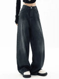Vintage Blue 90s Boyfriend Jeans-Outfit