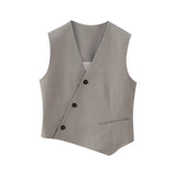 New Asymmetrical Double Vest 7655728 Matching Trousers