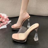 Zingj Belt 2023 Summer New Round Head Fashion Pink Single Thick With Cool Ultra High With Casual Fashion Slippers