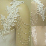 Removeable Wedding Dress Straps Wedding Jackets Lace Top Bridal Bolero Wraps Shawl Straps for Strapless