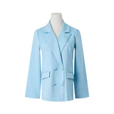 Zingj Women's Wear Station Autumn And Winter Street Solid Color Lapel Long Sleeve Small