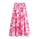 Shirt 7484067 Flower Printed Flute Skirt 7484067