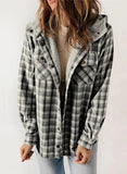2025 Women's Jacket Long Sleeve Hairy Hooded Jacket Jacket With