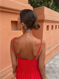 3d Flower Solid Sexy Suspender Evening Dresses Women Sleeveless Backless Slim Long Robes Female Elegant Banquet