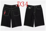 Year's Popular Street Clothing Jeans Y2K Casual Hip-Hop Blue Baggy