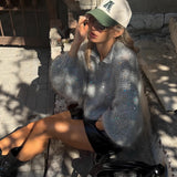 Knitted Sweater Set Hottie Simple Cardigan Ass Skirt Set Winter Two-Piece