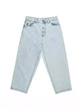 Zingj Straight Jeans For Men Retro Hip-Hop Goth Street Clothing Harajuku Men's Casual Pants 211-1-Outfit
