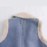 New Double-Sided Fur Integrated Pocket Vest