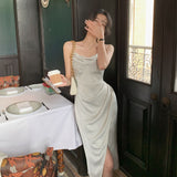 Women Corset Ruched Midi Dress Summer Spaghetti Strap Sexy Bodycon Elegant Party Slim One Piece Clothes