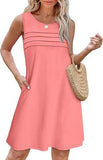 Women's Casual Round Collar Foldless Pocket
