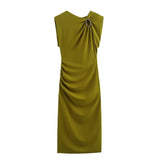 New Gold-Encrusted Midi Dress