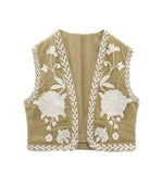 Summer Women's Wear Urban Leisure Vest Embroidered Cardigan