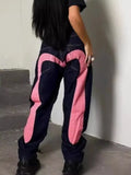 Hip Hop Sells Straight Jeans Retro Street Lovers Print High Street Men's Punk