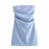New Sexy Wrinkle Slimming Dress With Short Breasts In