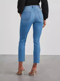 Direct Selling High Waist Elastic Slim Fashion Jeans Female Wish Hot Style Lady-Outfit