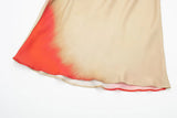 New Tie-Dye Printed Asymmetrical Sexy Dress